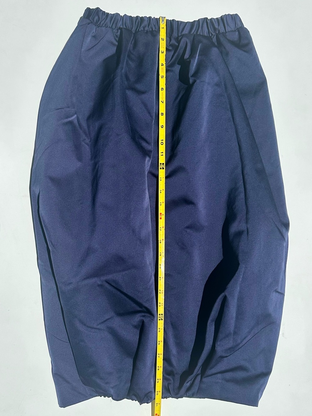 Zara Collection 14 A/W 2023 Taffeta Women's Navy Blue Balloon Midi Skirt, L - Picture 11 of 16